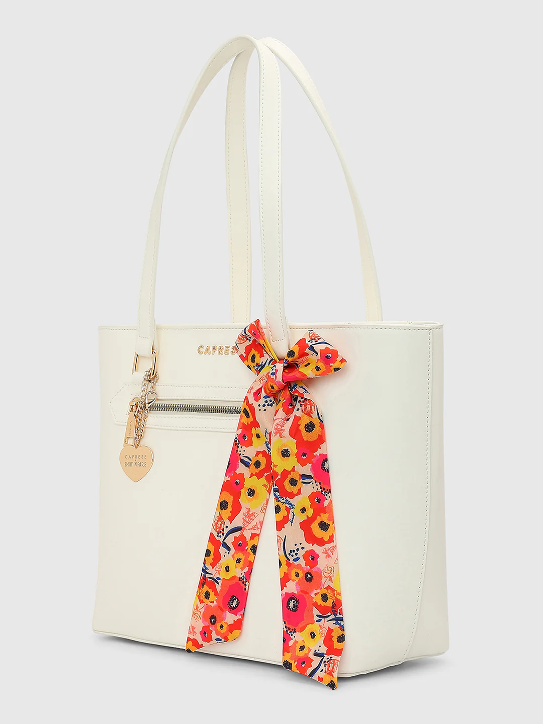Caprese Kat Large White Tote Bag - Image 12