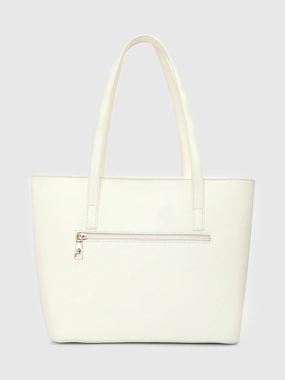 Caprese Kat Large White Tote Bag - Image 5