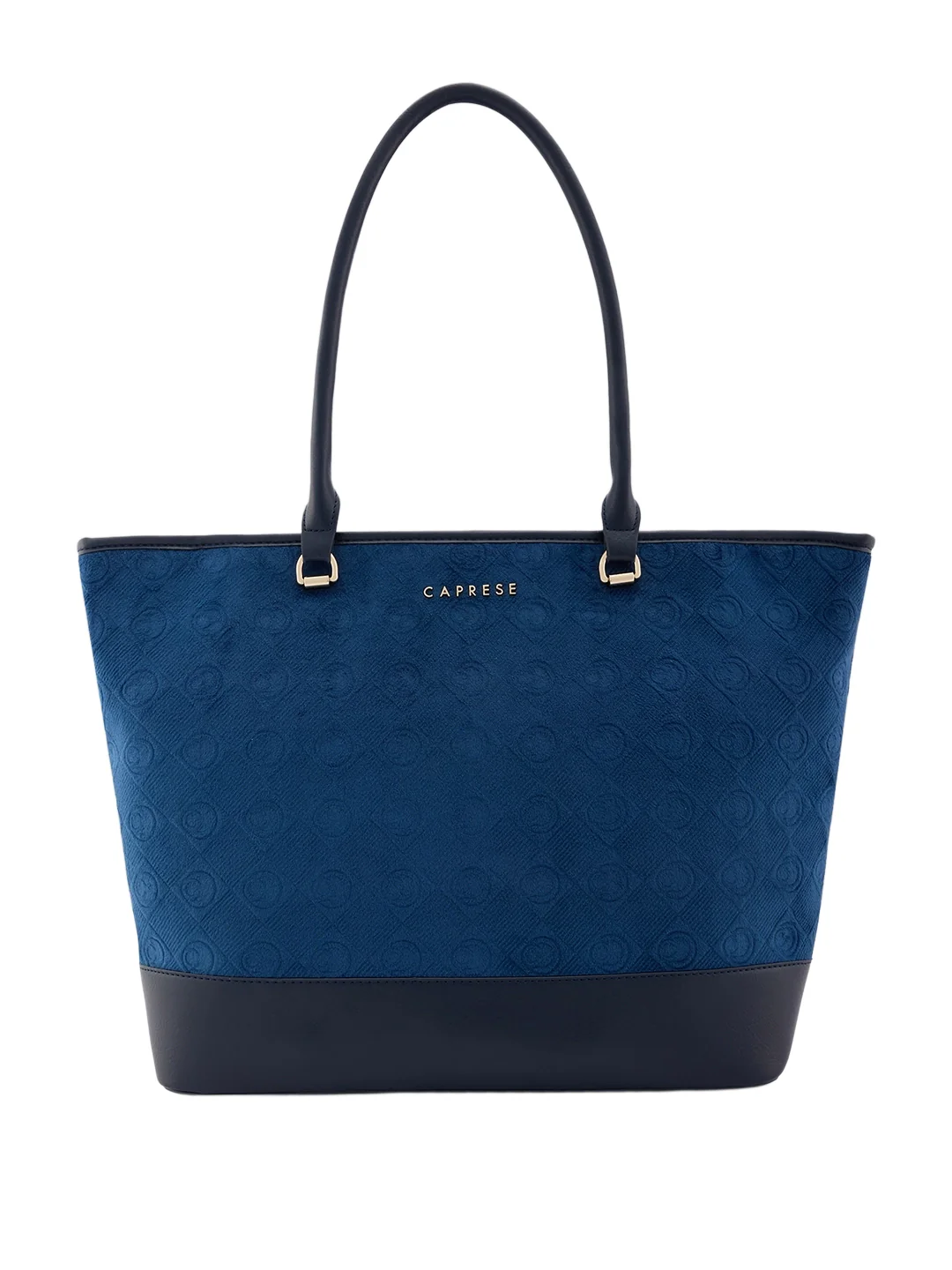 Caprese Katherine Large Midnight Blue Laptop Tote Bag