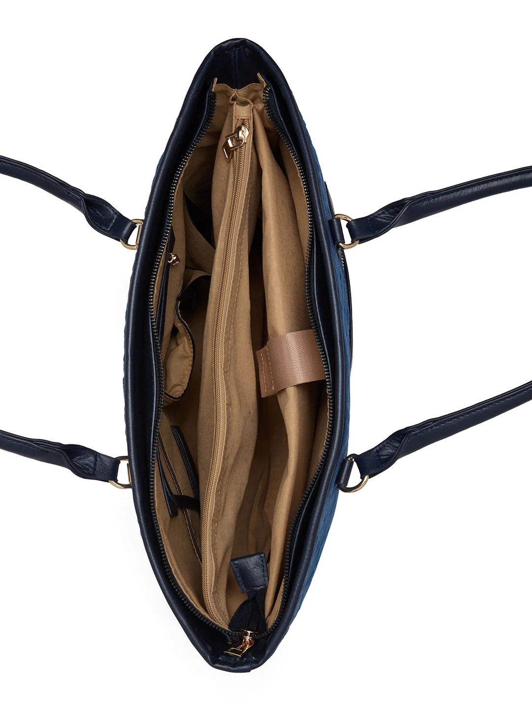 Caprese Katherine Large Midnight Blue Laptop Tote Bag - Image 14