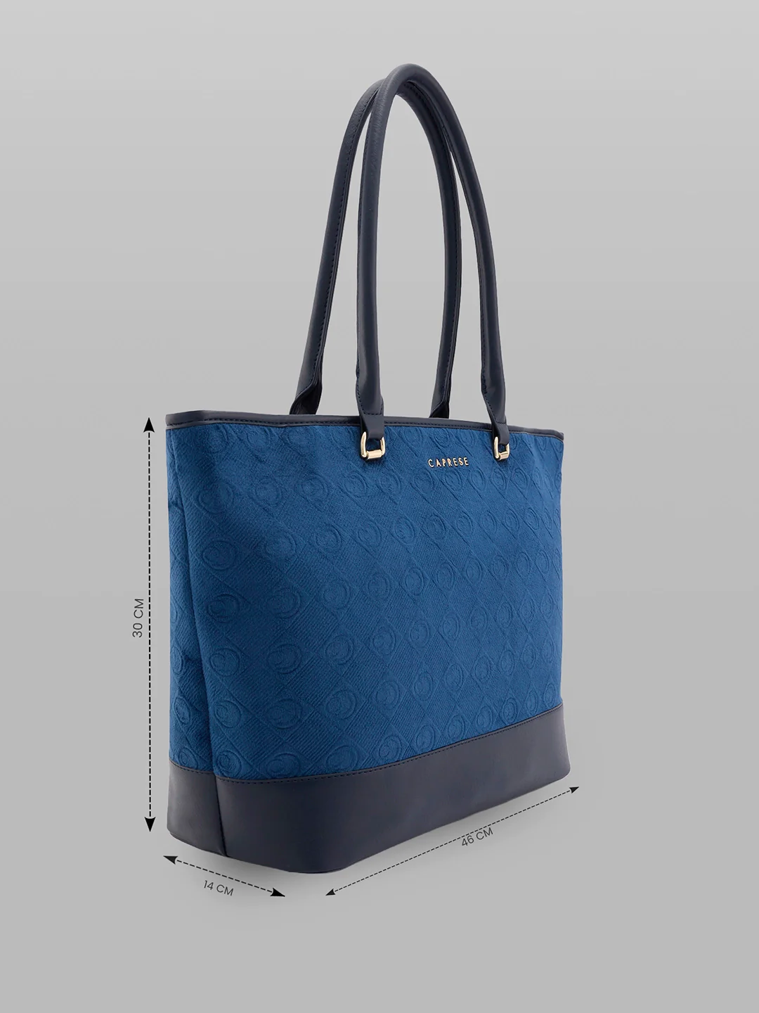 Caprese Katherine Large Midnight Blue Laptop Tote Bag - Image 3