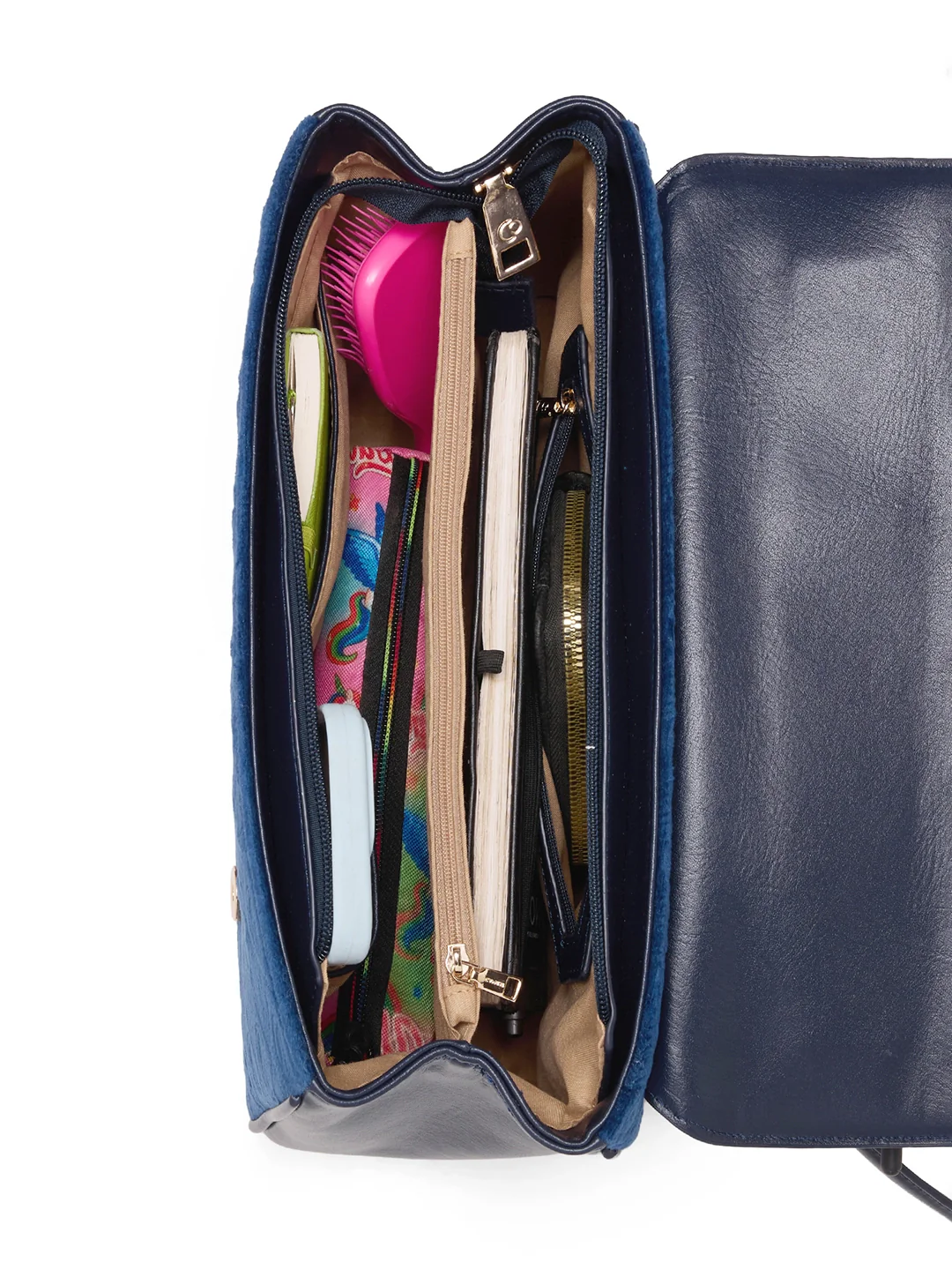 Caprese Katherine Large Midnight Blue Sling Bag - Image 15