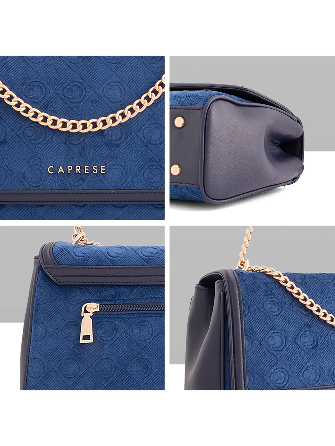 Caprese Katherine Large Midnight Blue Sling Bag - Image 9