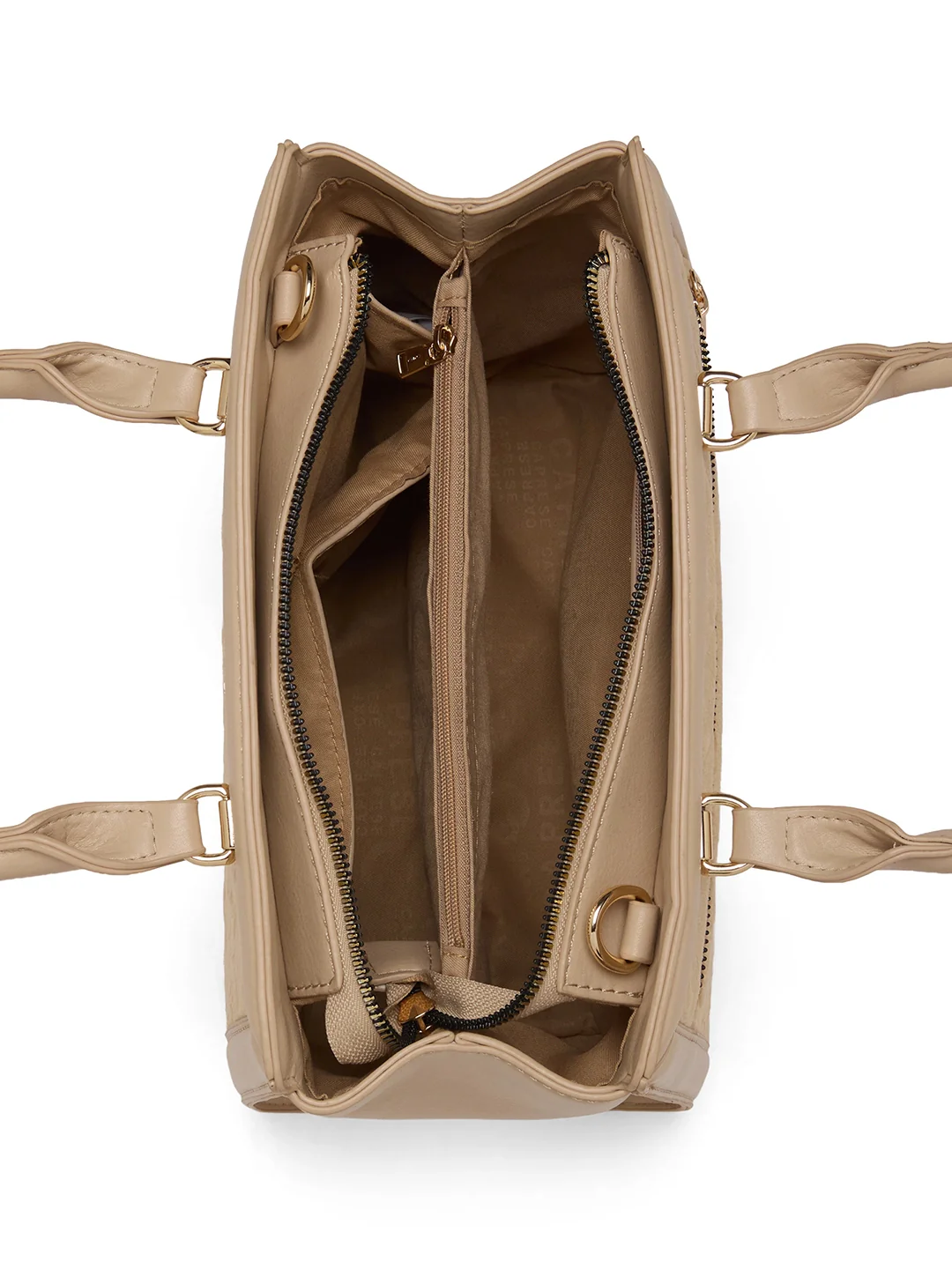 Caprese Katherine Medium Alpine Oat Satchel Bag - Image 15
