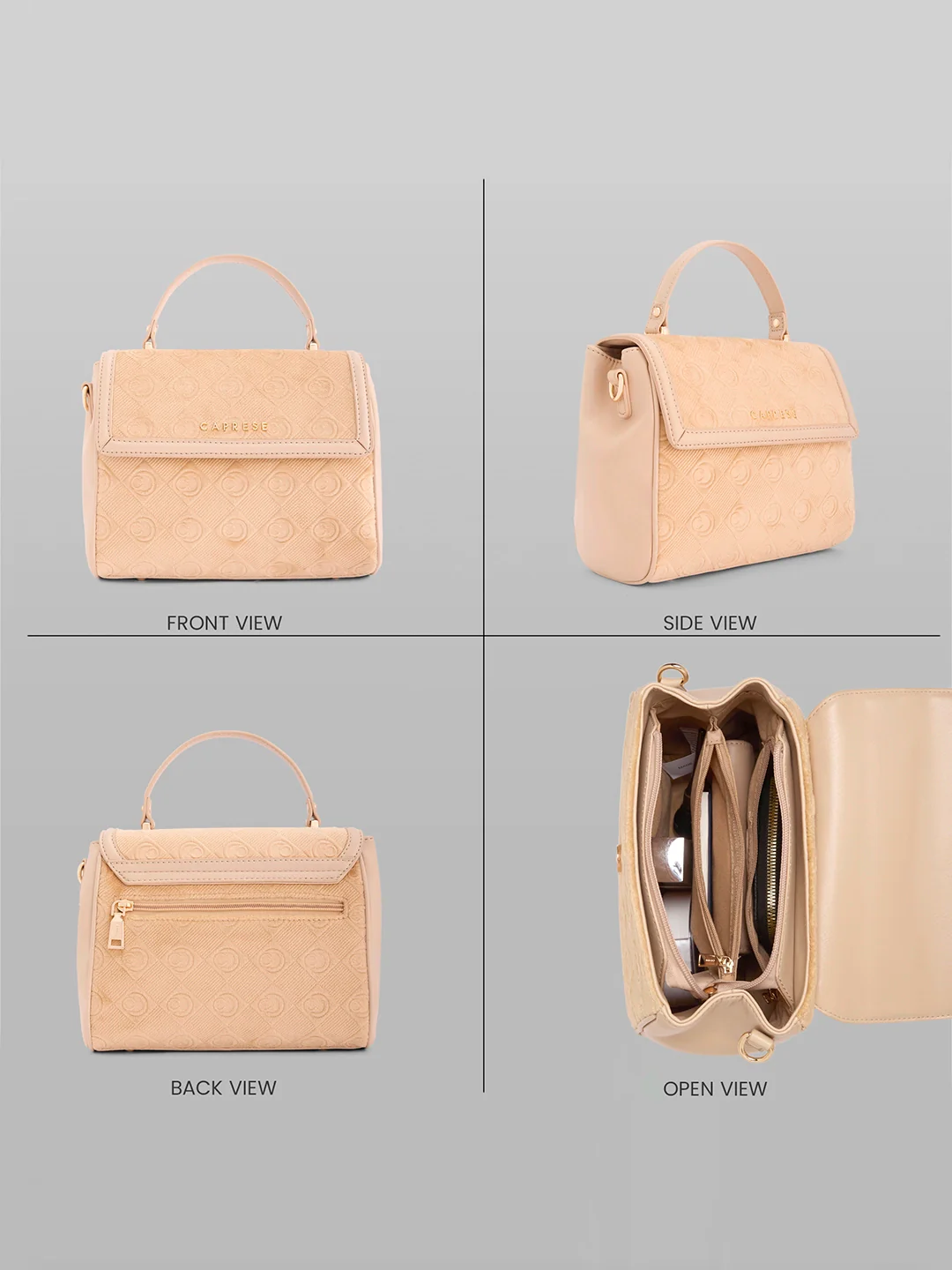 Caprese Katherine Medium Alpine Oat Sling Bag - Image 4