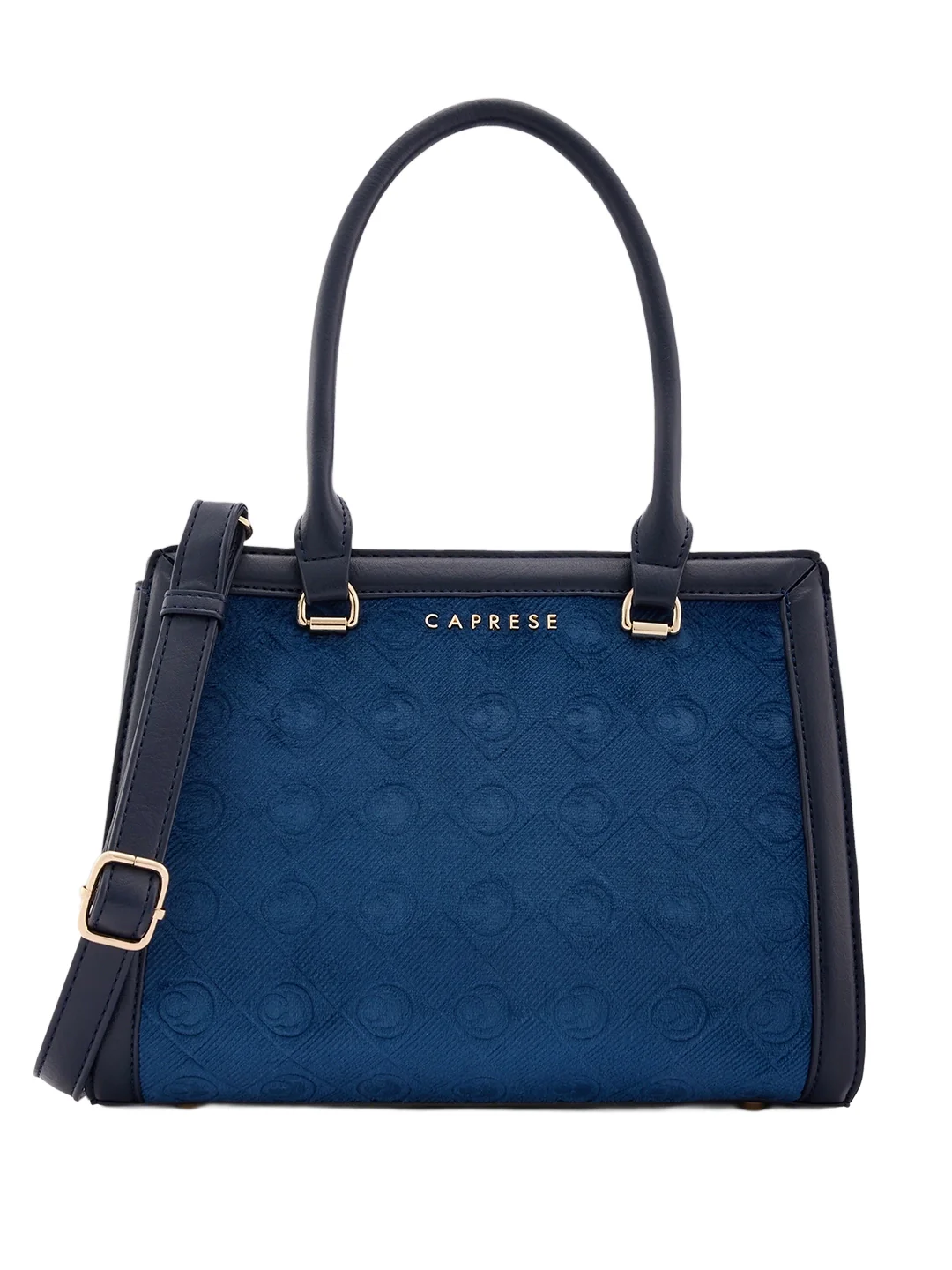 Caprese Katherine Medium Midnight Blue Satchel Bag