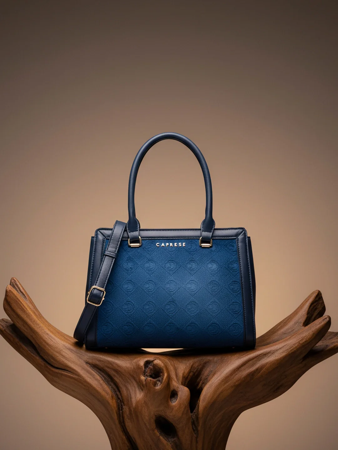 Caprese Katherine Medium Midnight Blue Satchel Bag - Image 8