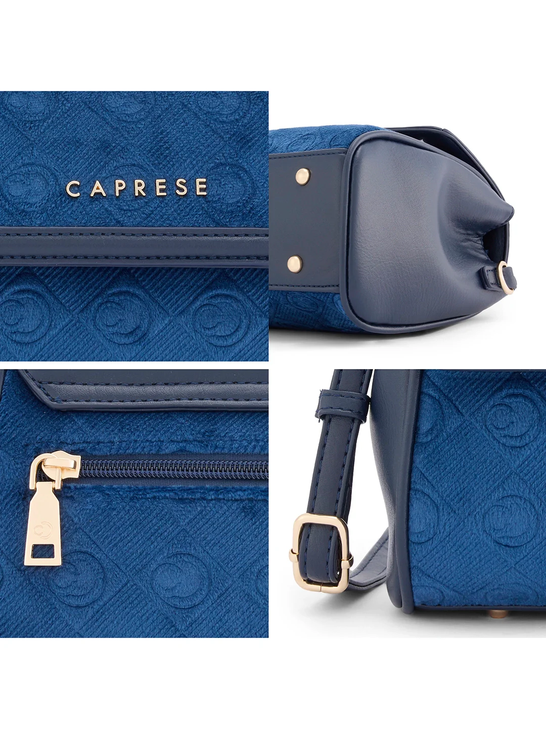 Caprese Katherine Medium Midnight Blue Sling Bag - Image 3