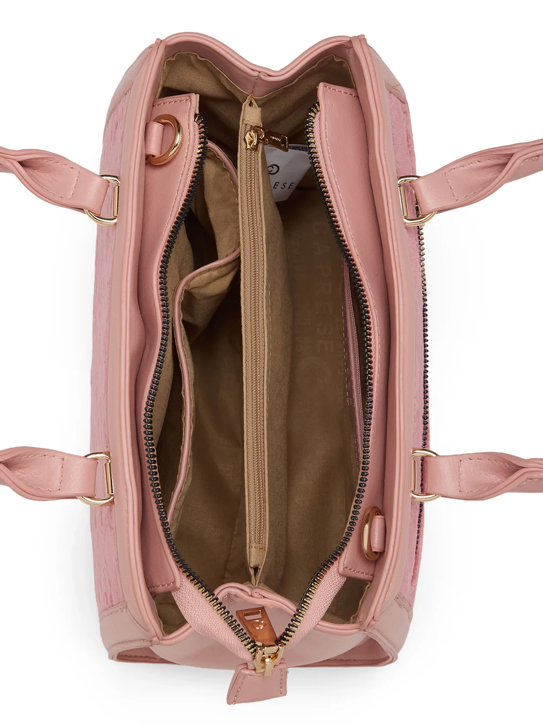 Caprese Katherine Medium Pink Sorbet Satchel Bag - Image 14