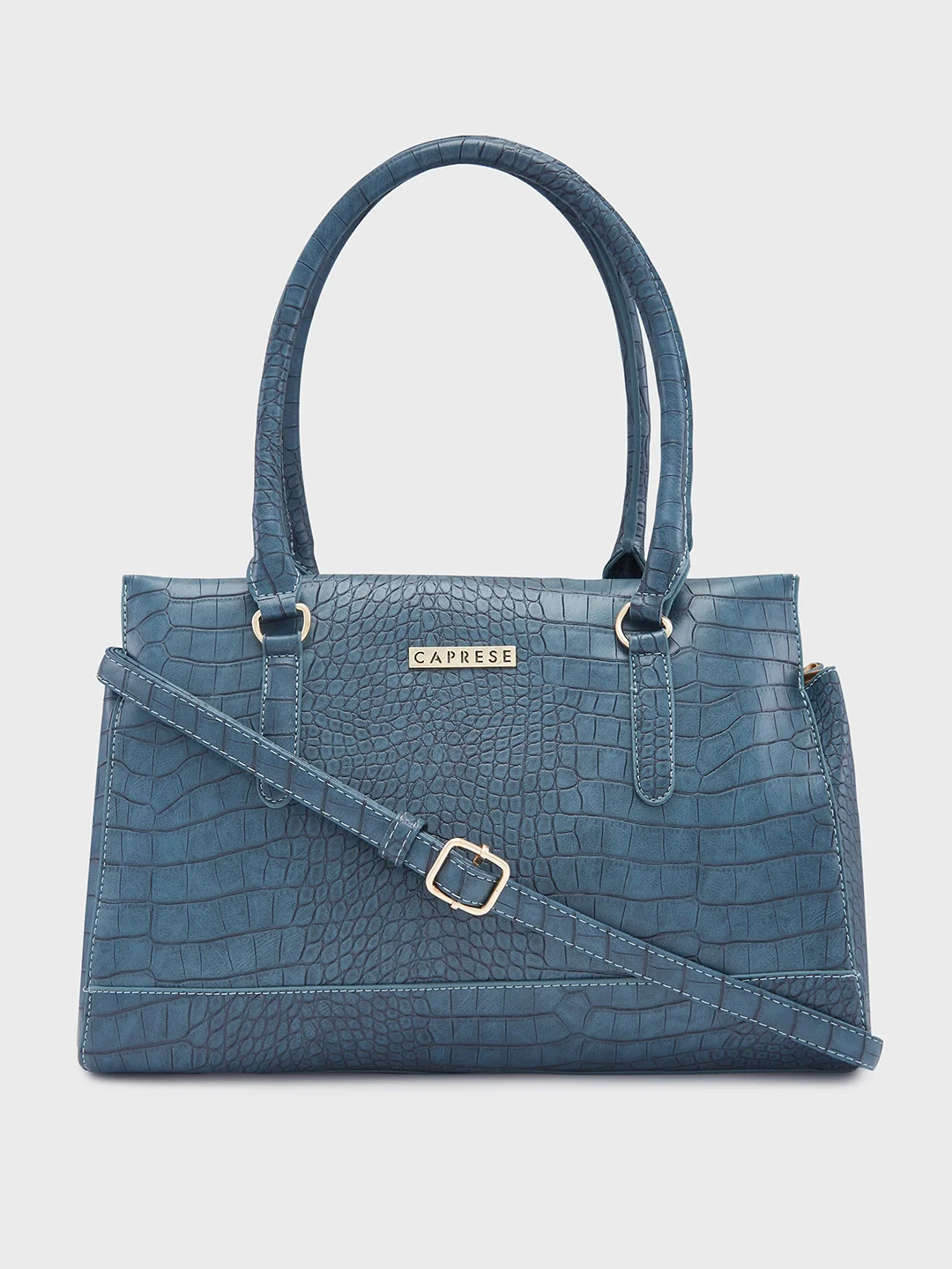 Caprese Kathey Medium Teal Tote Bag - Image 11