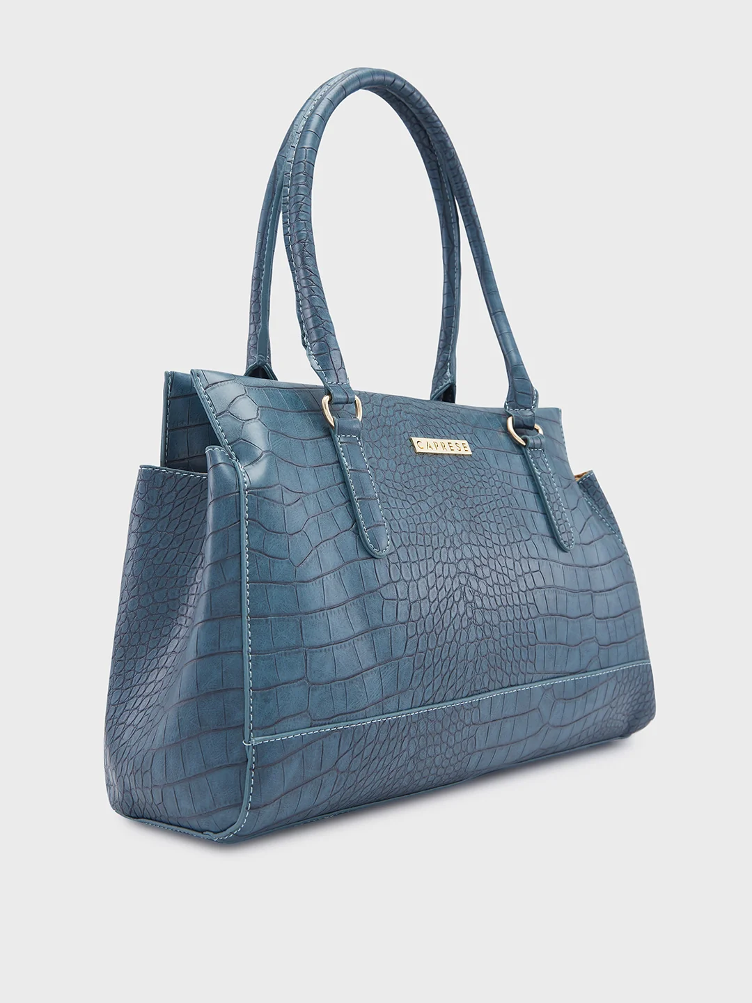 Caprese Kathey Medium Teal Tote Bag - Image 4