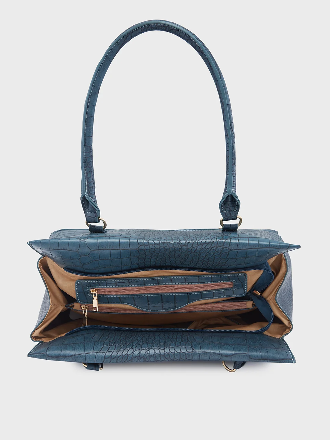 Caprese Kathey Medium Teal Tote Bag - Image 7