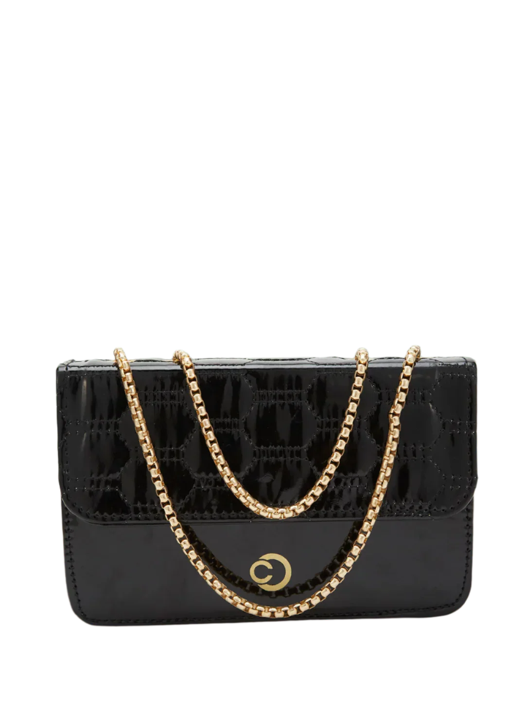 Caprese Kattie Medium Black Sling Bag