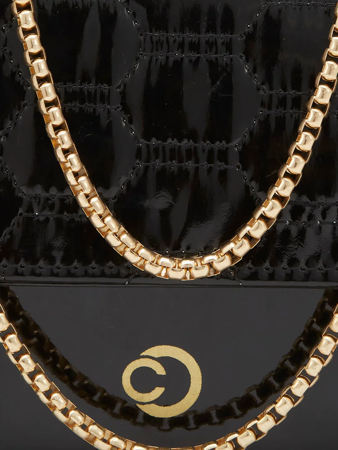 Caprese Kattie Medium Black Sling Bag - Image 11