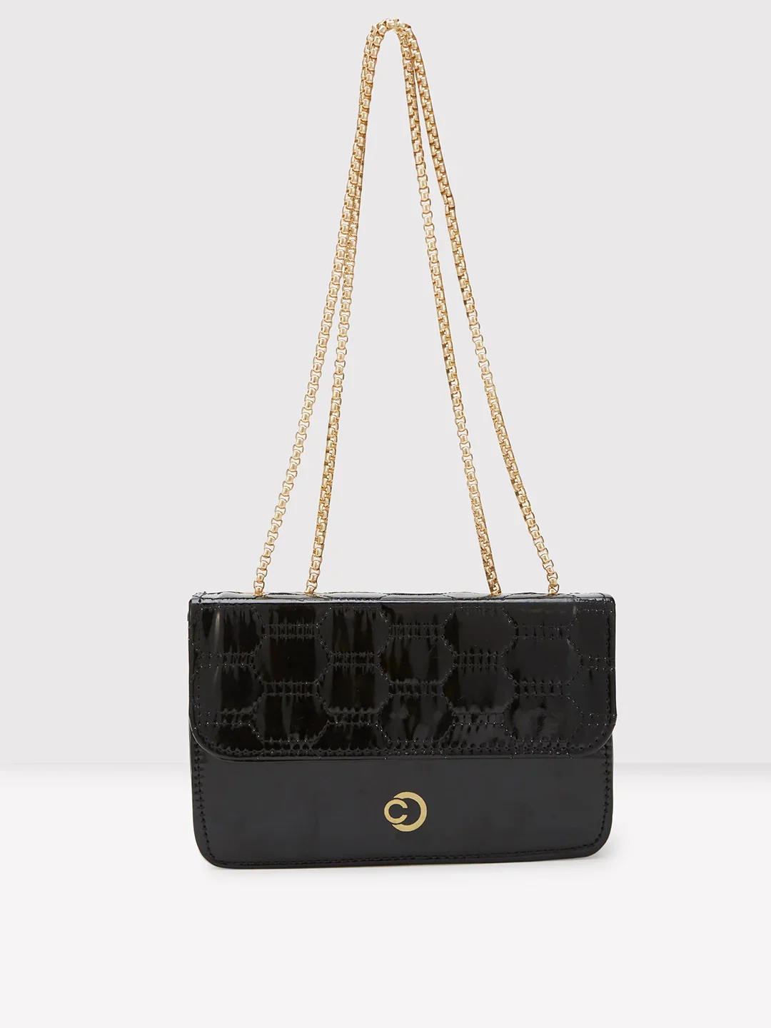 Caprese Kattie Medium Black Sling Bag - Image 5