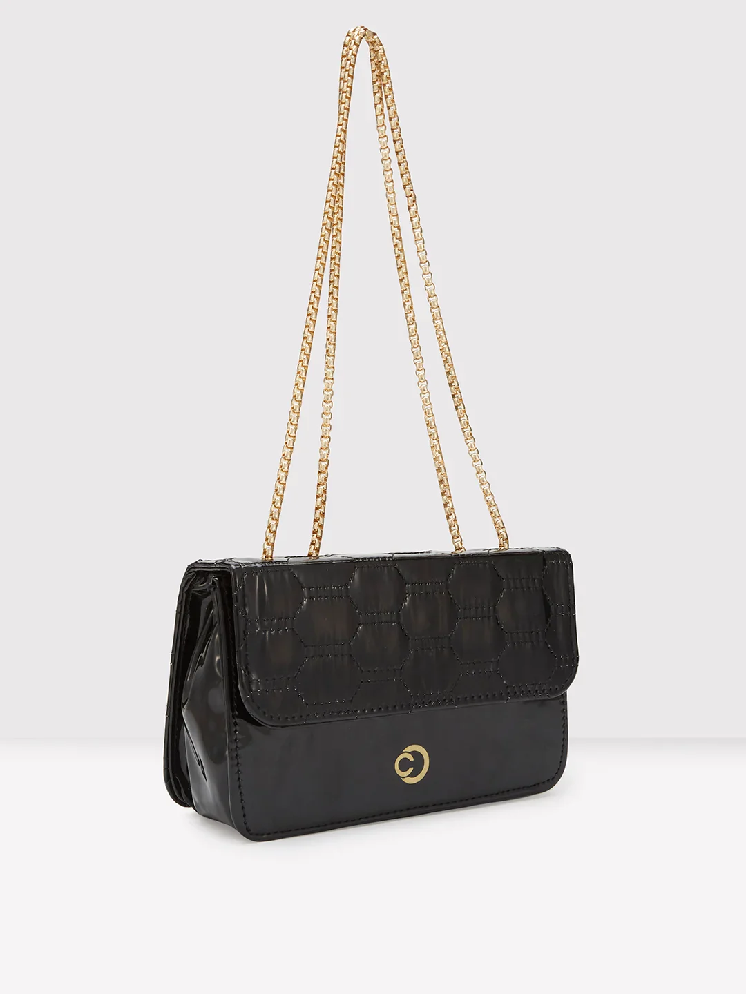 Caprese Kattie Medium Black Sling Bag - Image 7