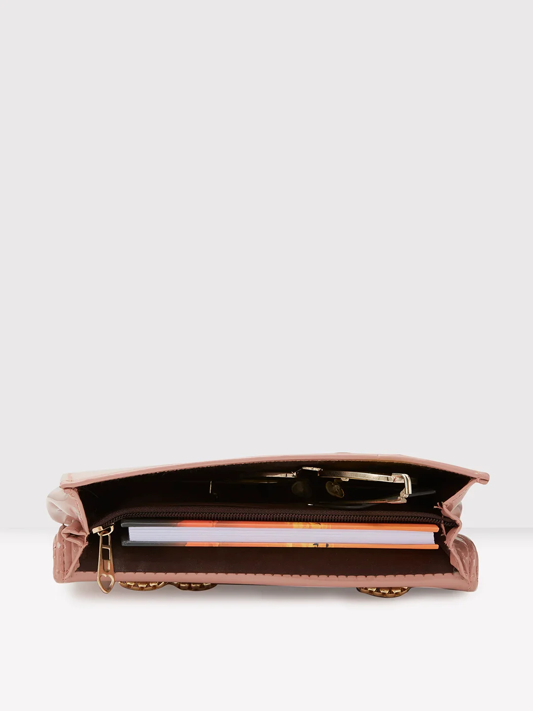Caprese Kattie Medium Dusky Pink Sling Bag - Image 10