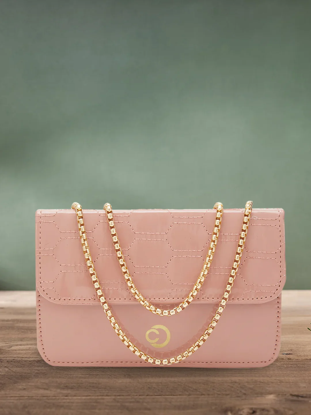 Caprese Kattie Medium Dusky Pink Sling Bag - Image 5