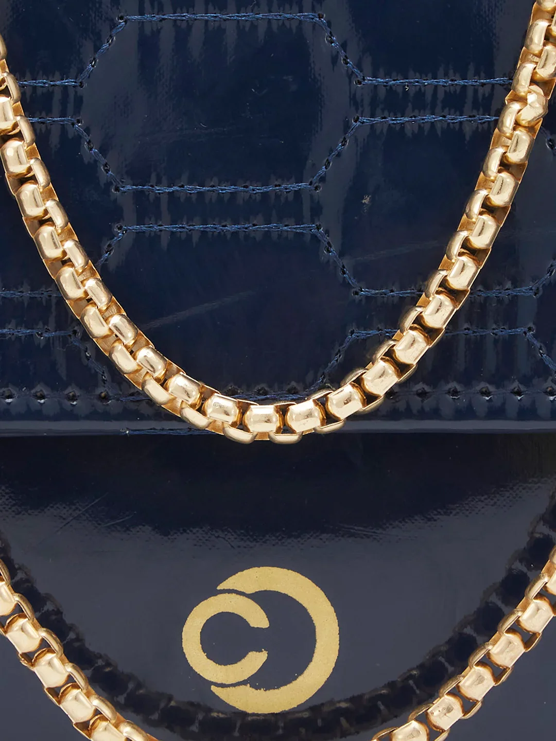 Caprese Kattie Medium Navy Sling Bag - Image 11