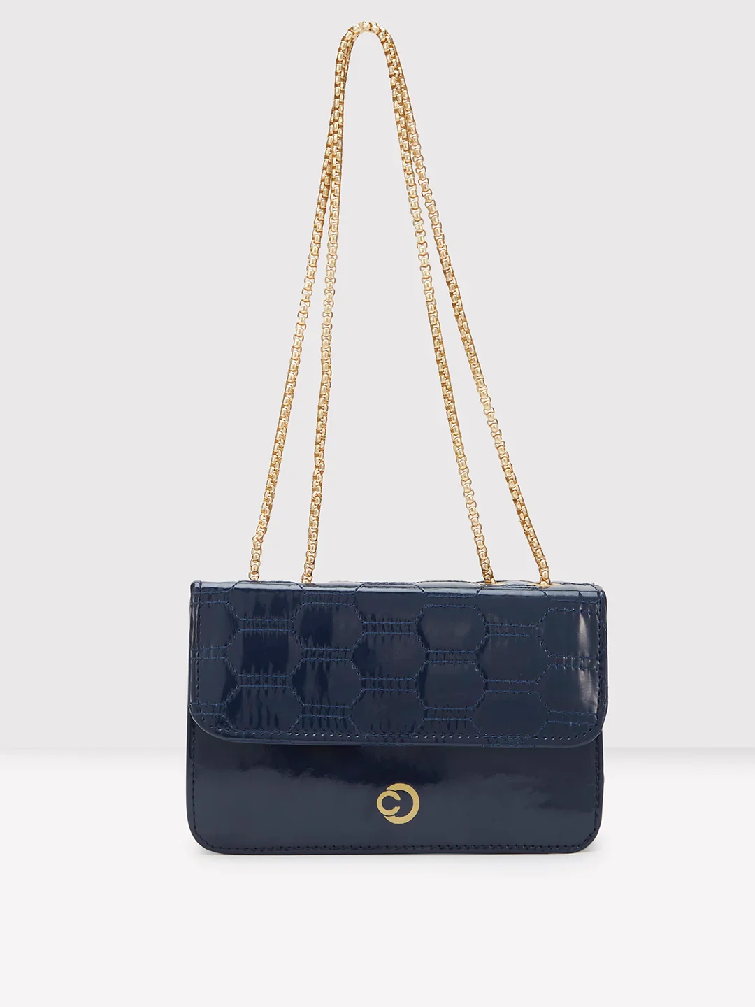 Caprese Kattie Medium Navy Sling Bag - Image 5