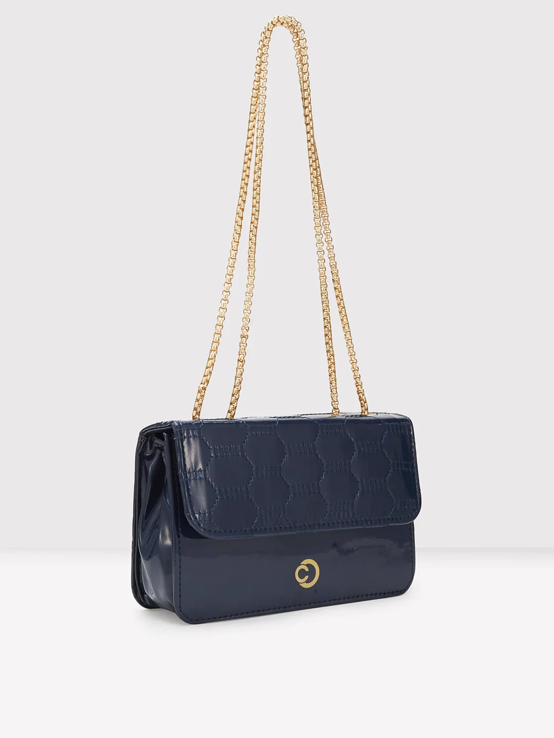 Caprese Kattie Medium Navy Sling Bag - Image 7