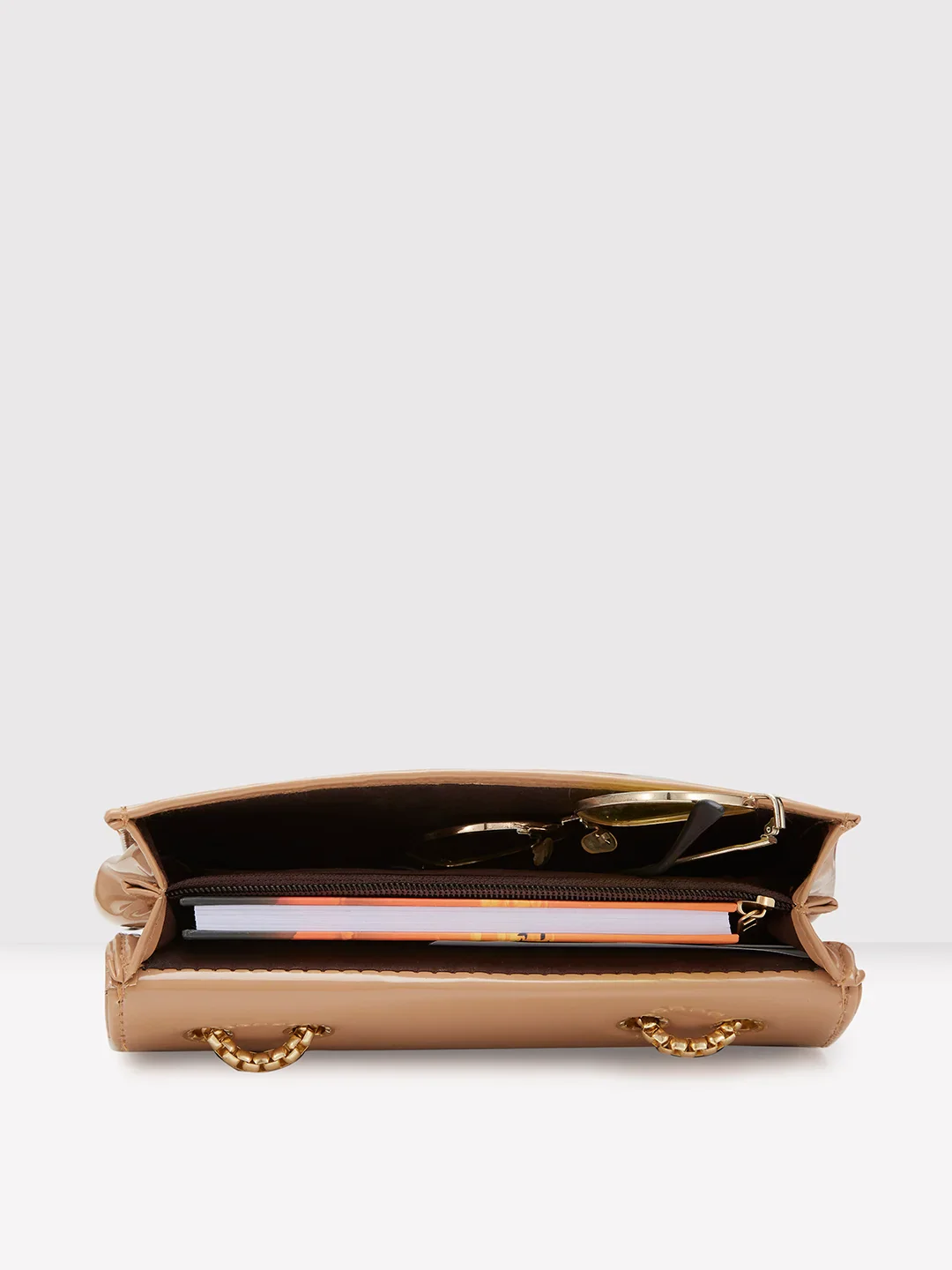 Caprese Kattie Medium Nude Sling Bag - Image 8