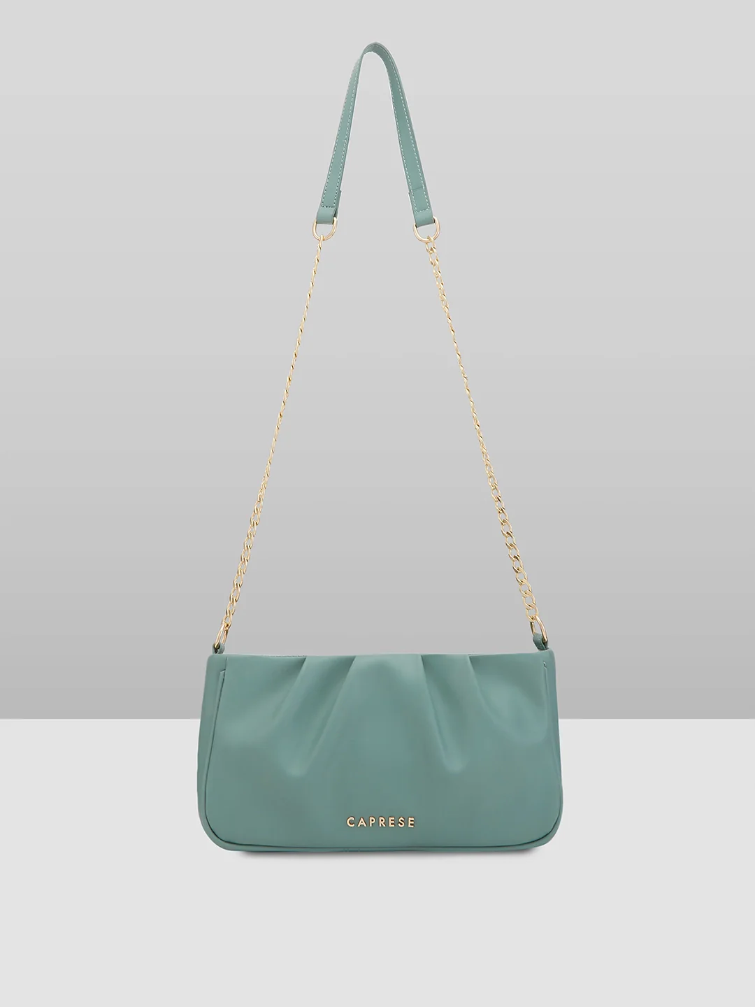 Caprese Kay Small Green Sling Bag