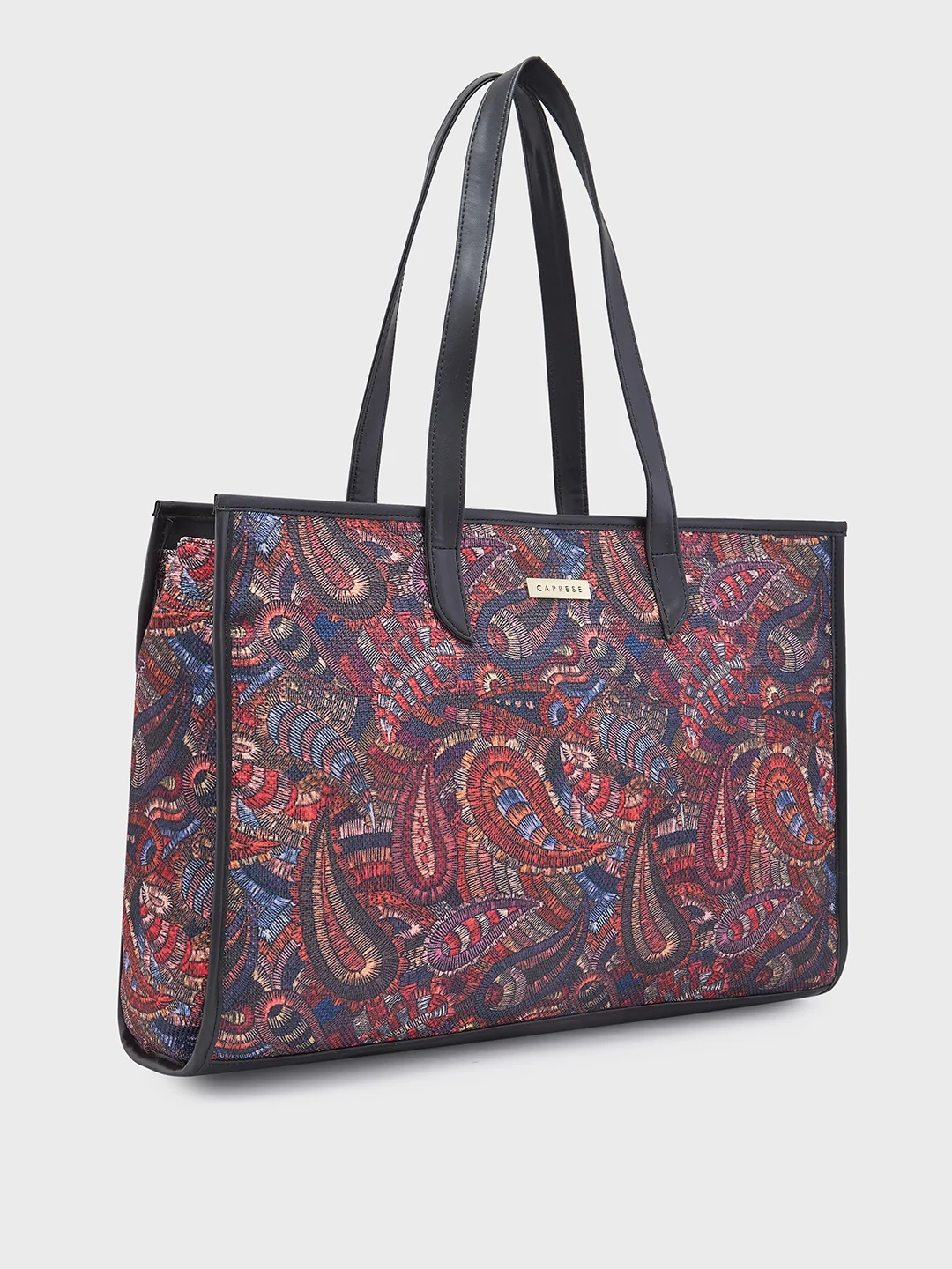 Caprese Kaya Large Printed Pink Tote Bag - Image 4
