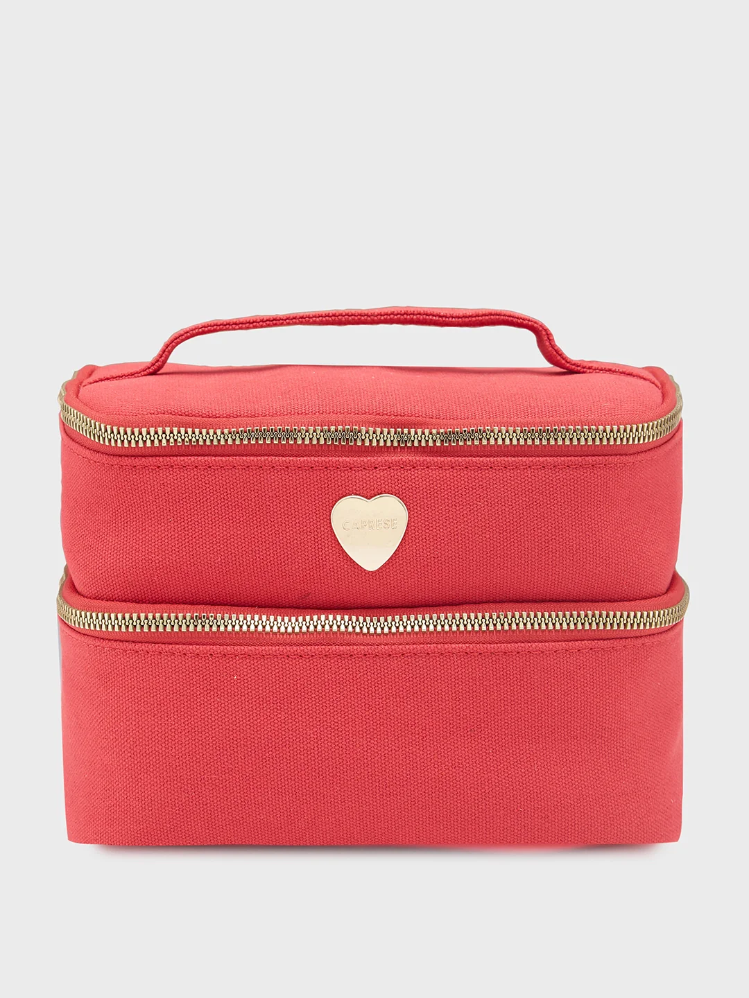 Caprese Keats Large Red Handheld Vanity Bag