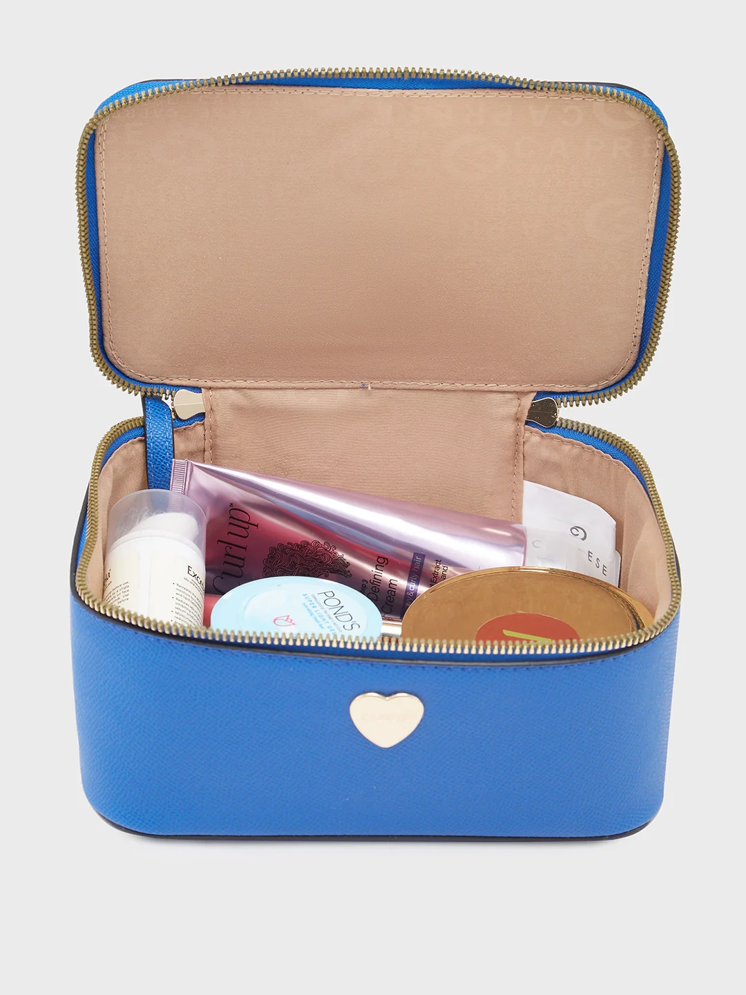 Caprese Keats Medium Royal Blue Handheld Vanity Bag - Image 9