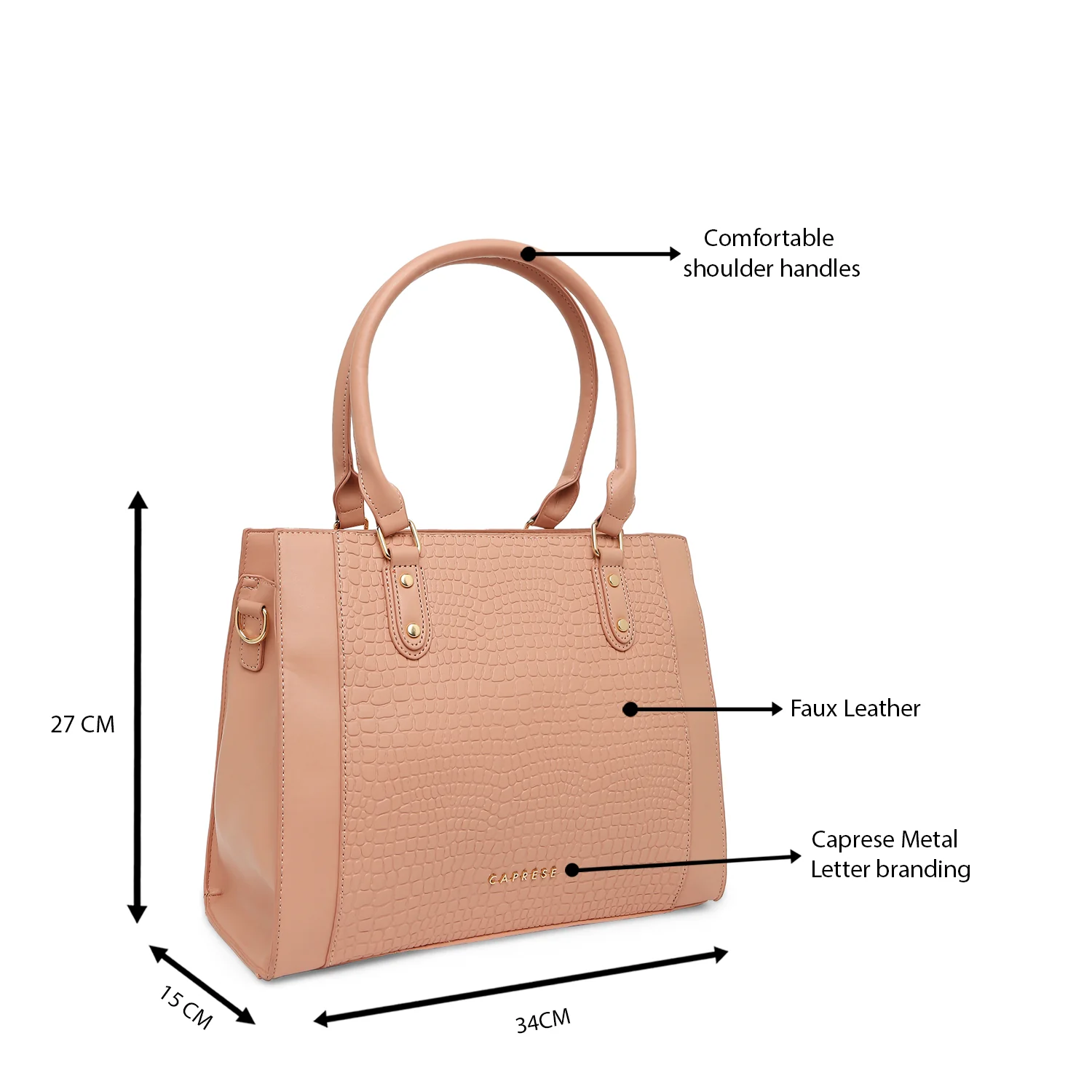 Caprese Keera Large Satchel Bag - Image 19