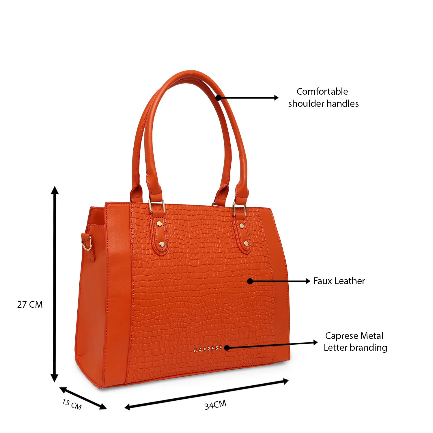 Caprese Keera Large Satchel Bag - Image 7