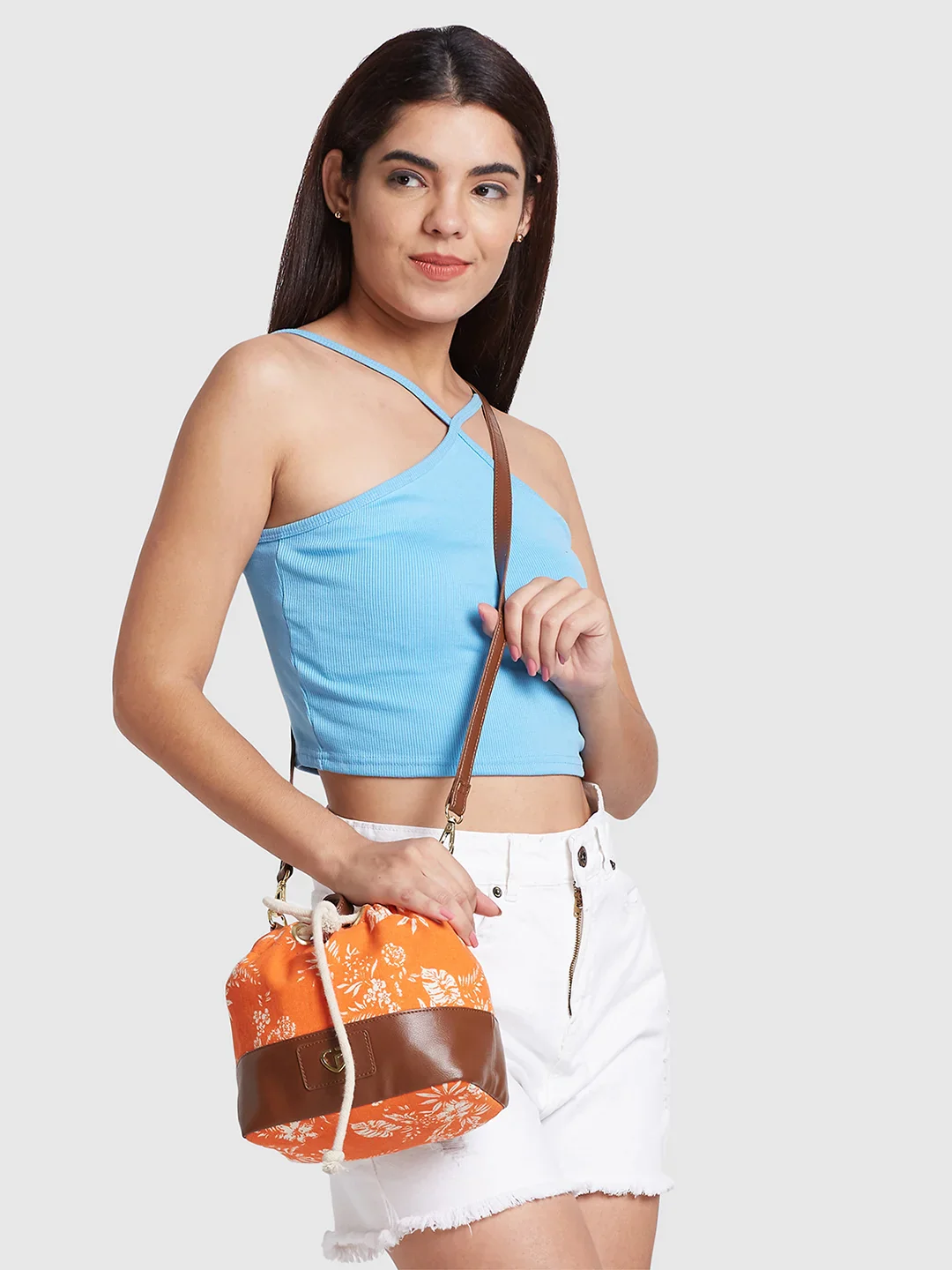 Caprese Kendall Large Orange Sling Bag - Image 2