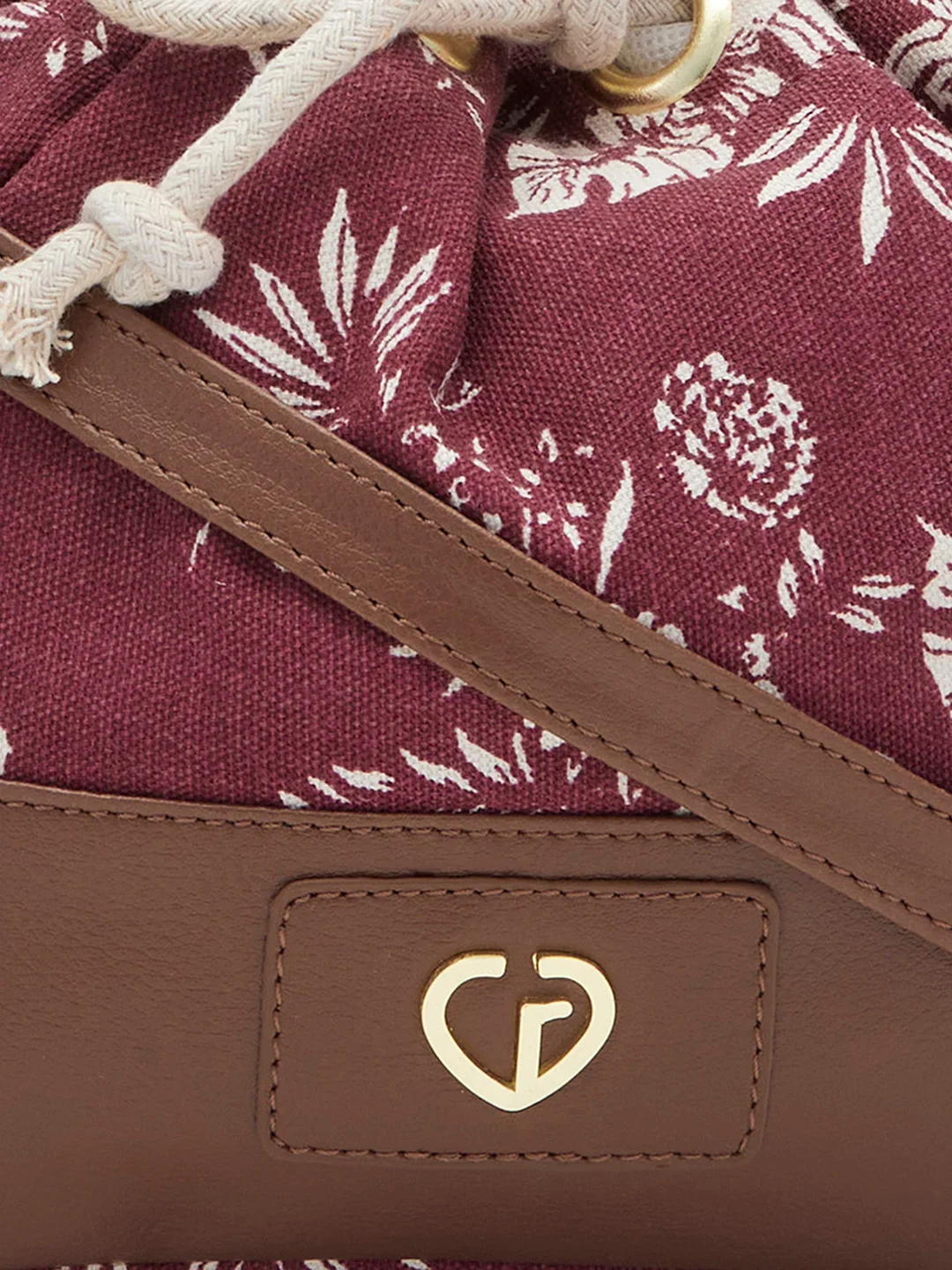 Caprese Kendall Large Maroon Sling Bag - Image 10