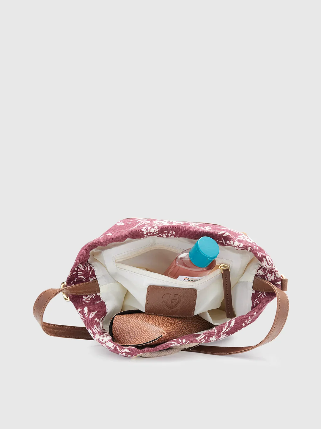 Caprese Kendall Large Maroon Sling Bag - Image 7