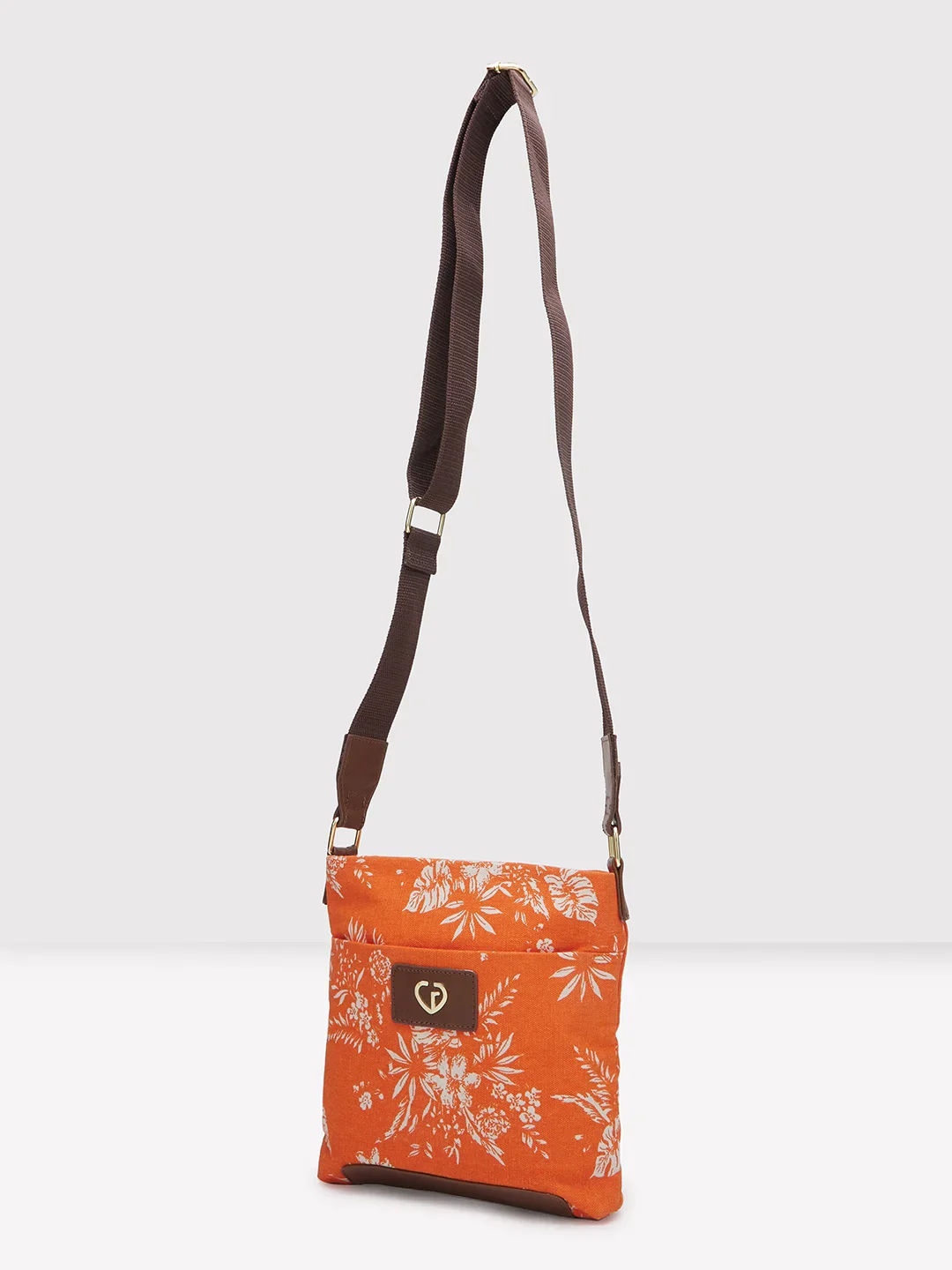 Caprese Kendall Medium Orange Sling Bag - Image 4