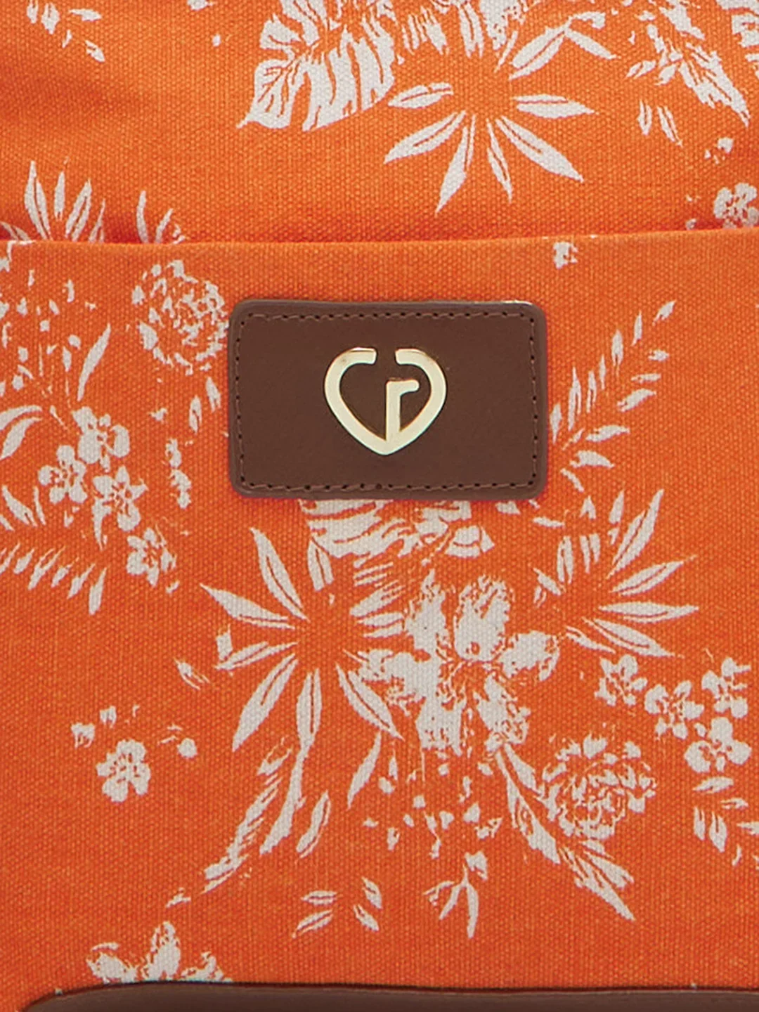 Caprese Kendall Medium Orange Sling Bag - Image 8