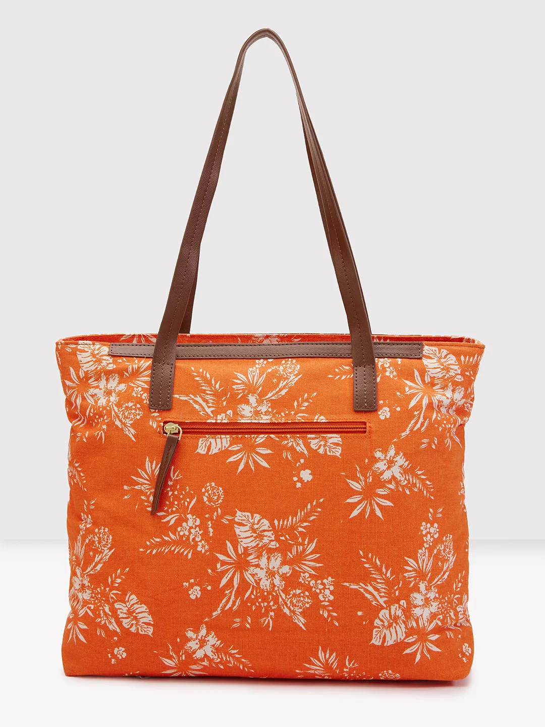 Caprese Kendall Large Orange Tote Bag - Image 3