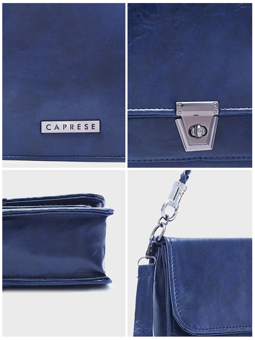 Caprese Kiko Medium Navy Sling Bag - Image 2