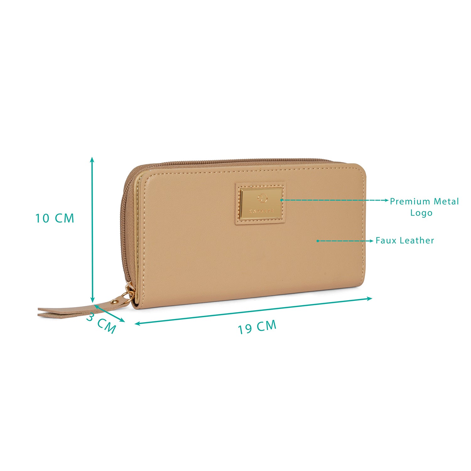 Caprese Kiko Large Beige Wallet - Image 4