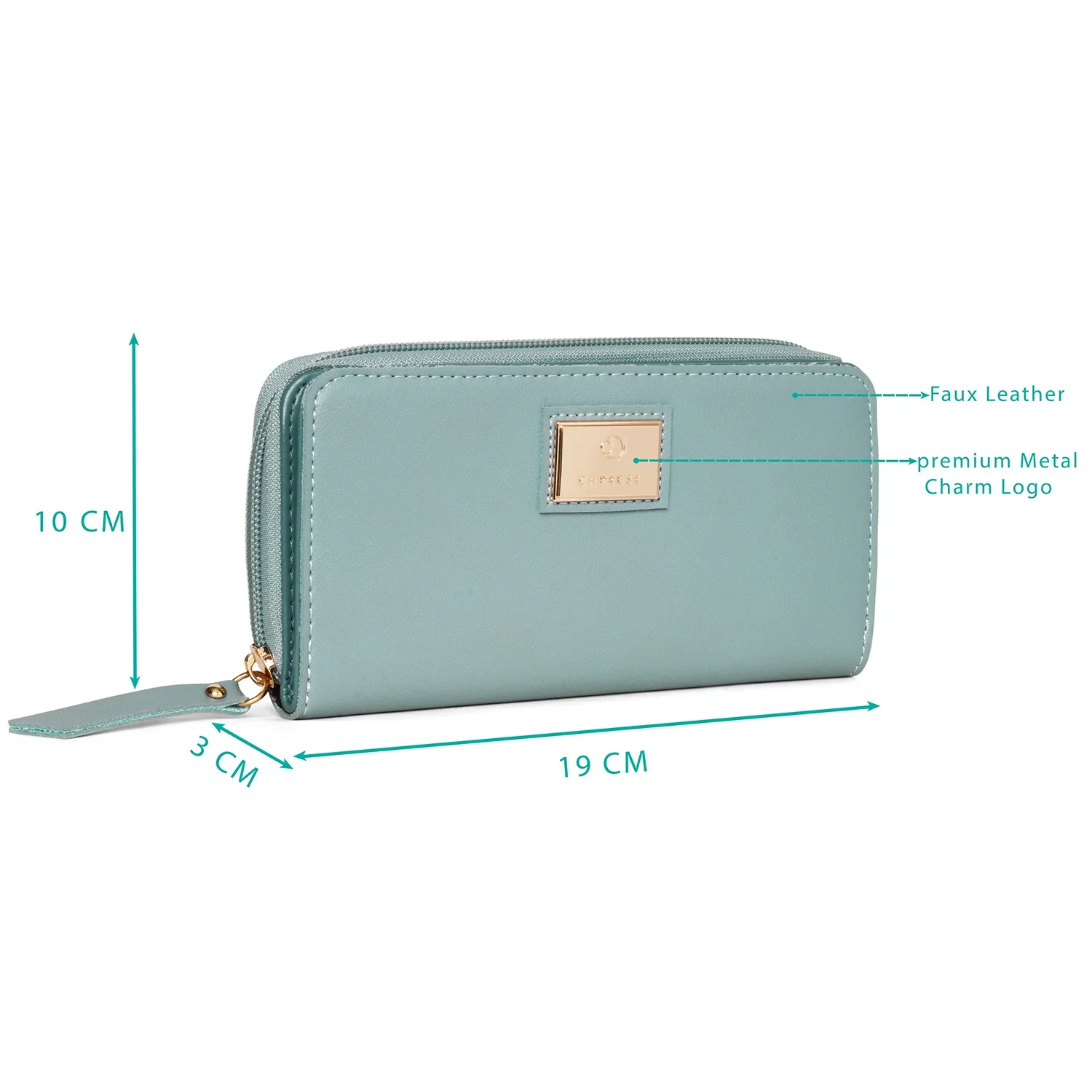 Caprese Kiko Large Blue Wallet - Image 2