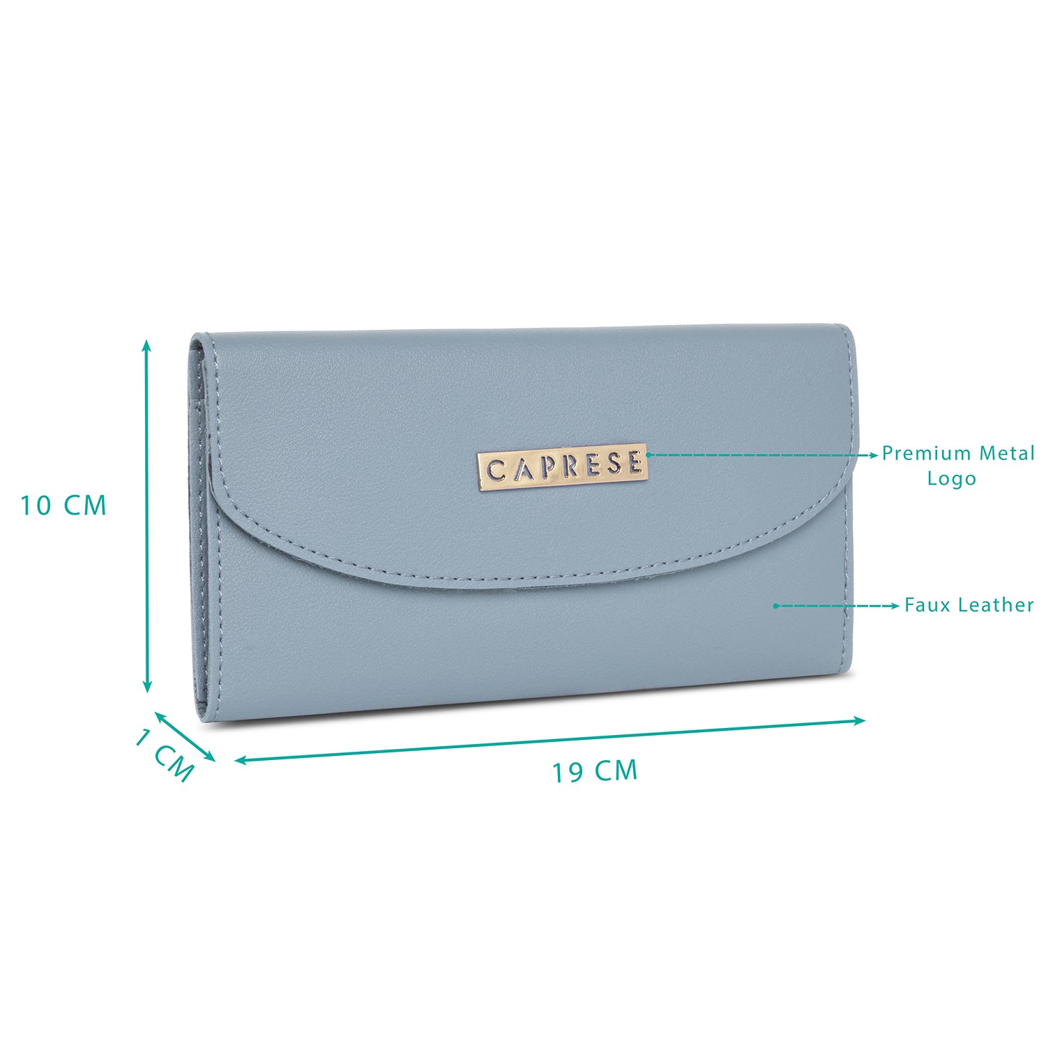 Caprese Kiko Medium Blue Wallet - Image 2