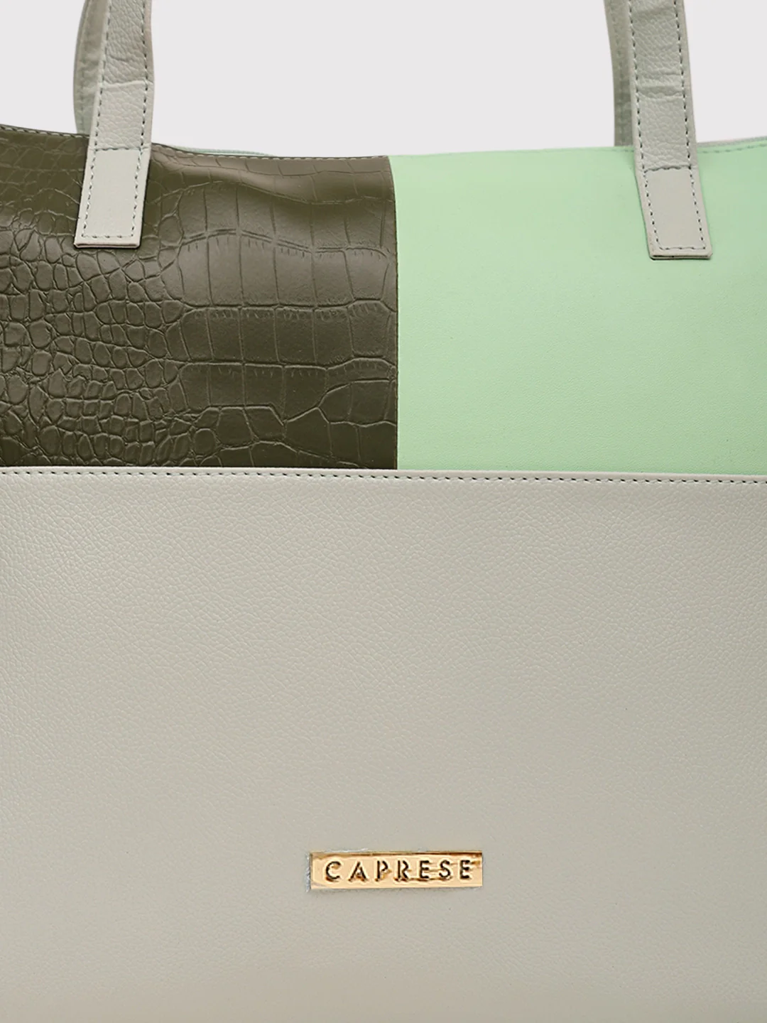 Caprese Kira Large Dull Green Tote Bag Bag - Image 2