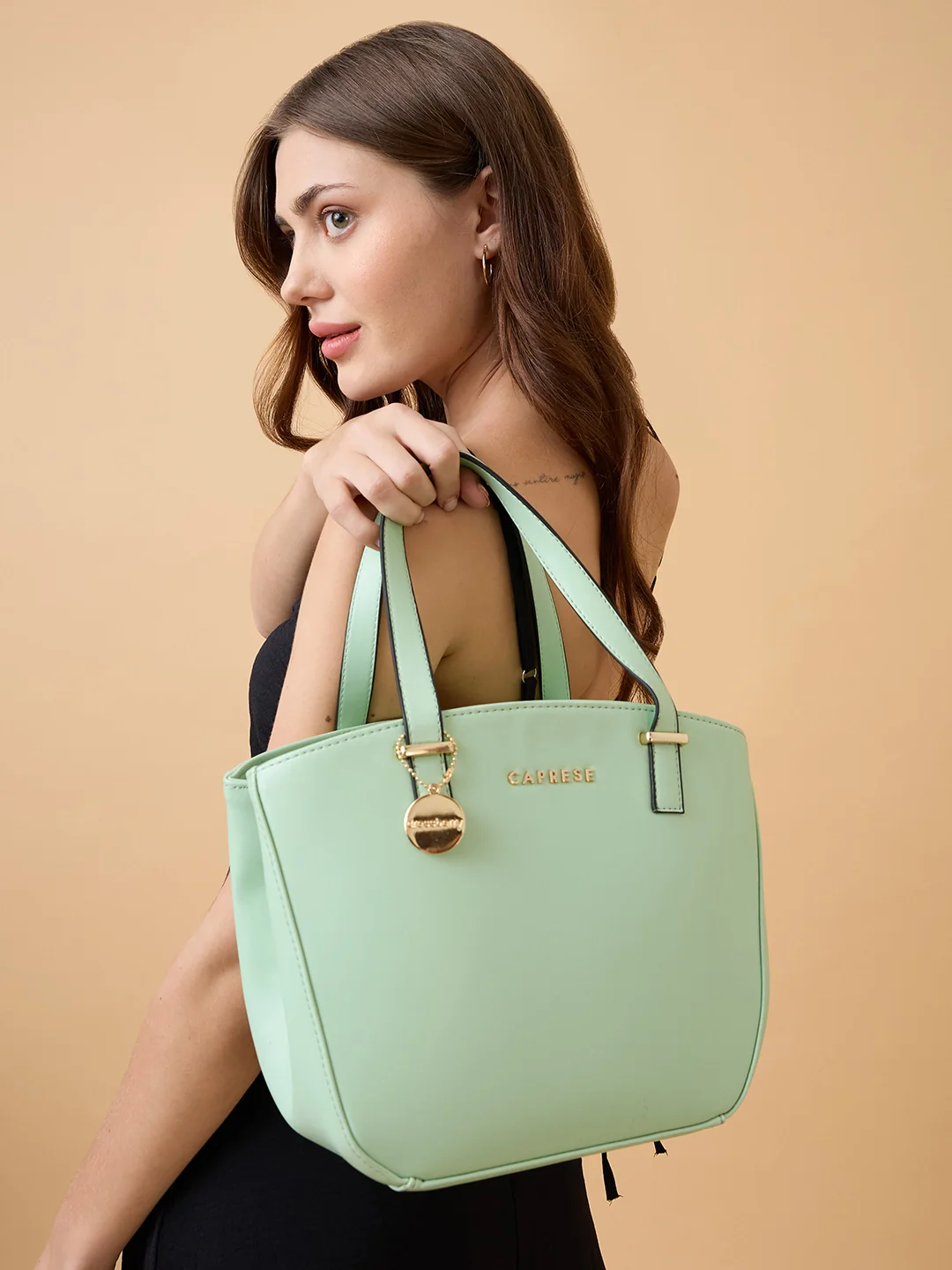 Caprese Kira Small Mint Satchel Bag - Image 8