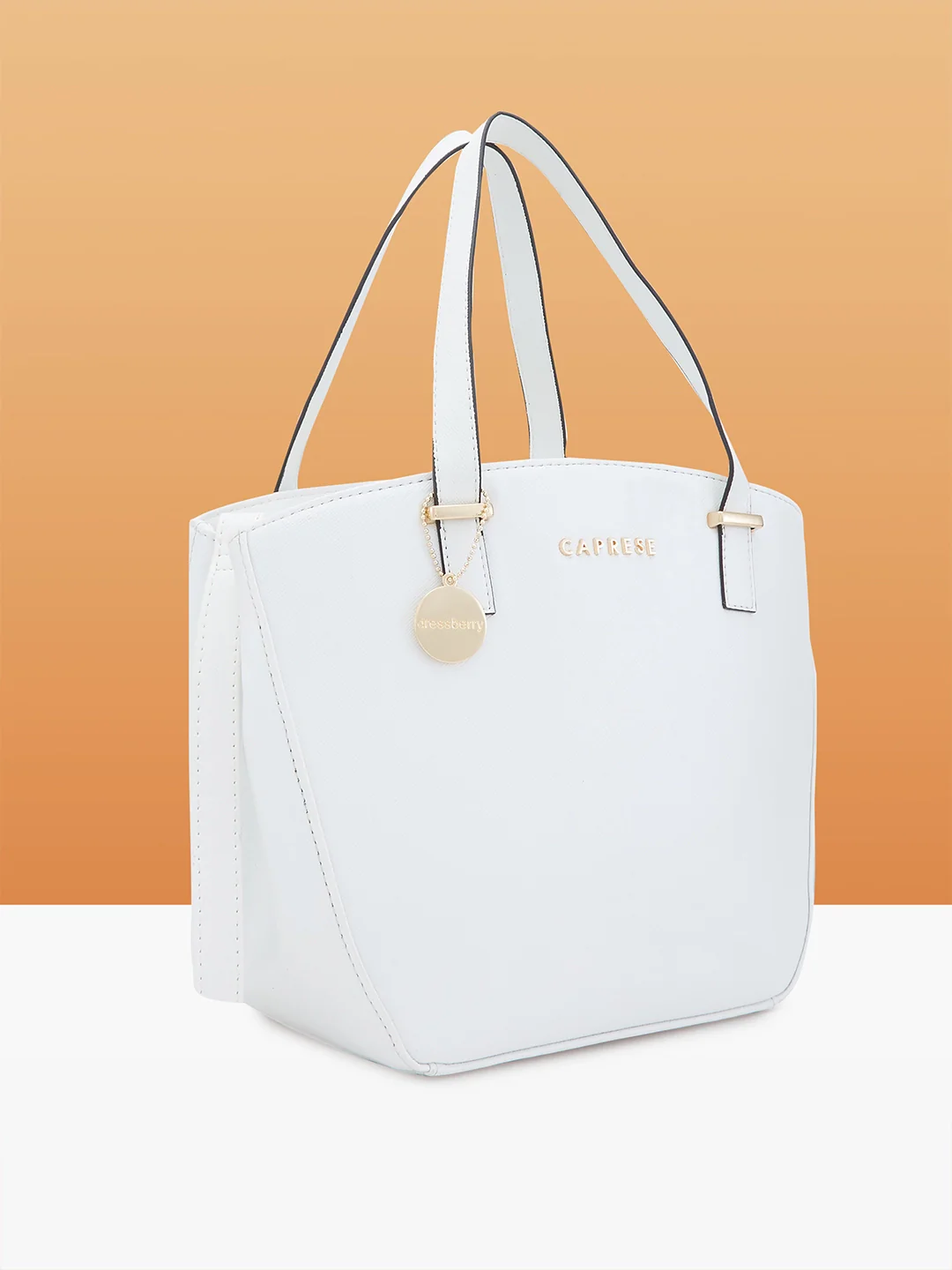 Caprese Kira Small White Satchel Bag - Image 2