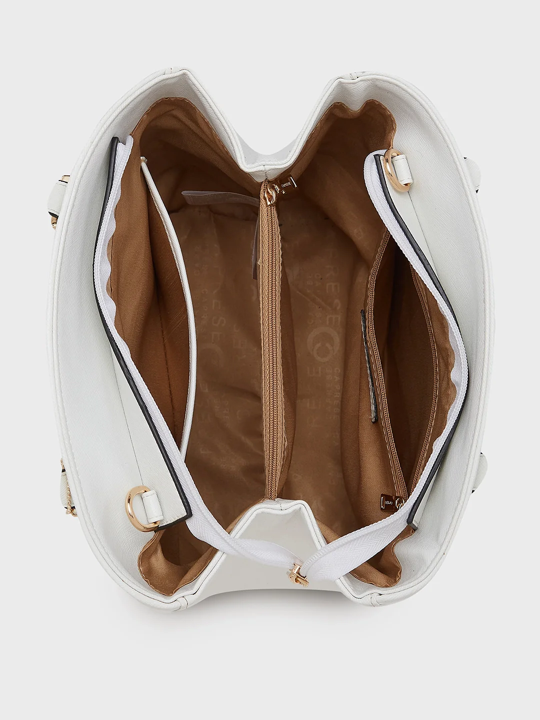Caprese Kira Small White Satchel Bag - Image 6