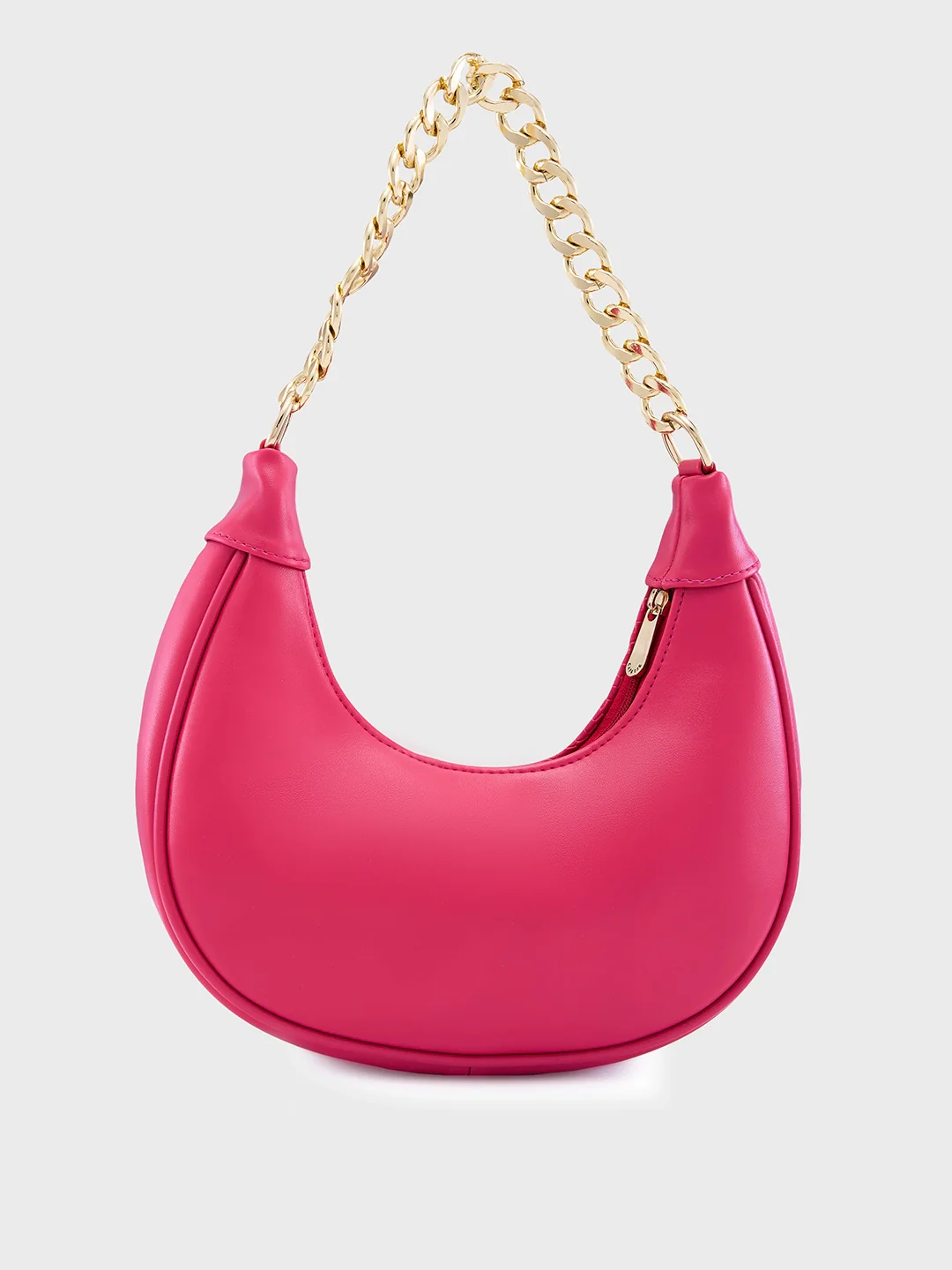 Caprese Kreya Small Fuchsia Hobo Bag - Image 3