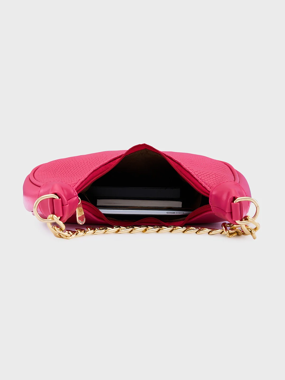 Caprese Kreya Small Fuchsia Hobo Bag - Image 8