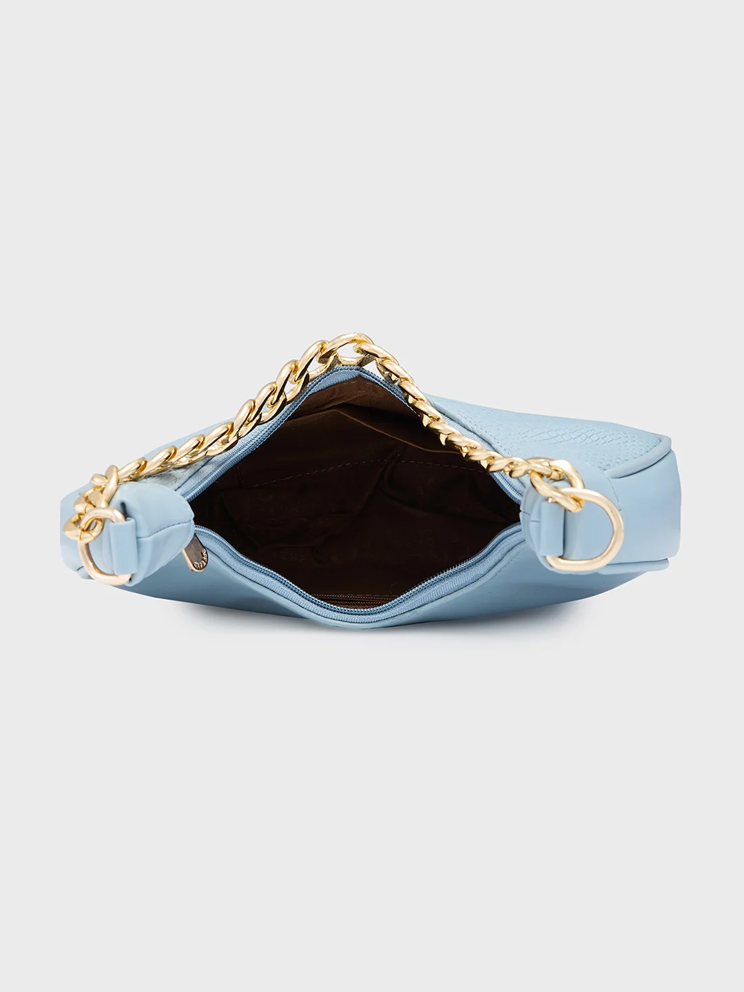 Caprese Kreya Small Soft Blue Hobo Bag - Image 10