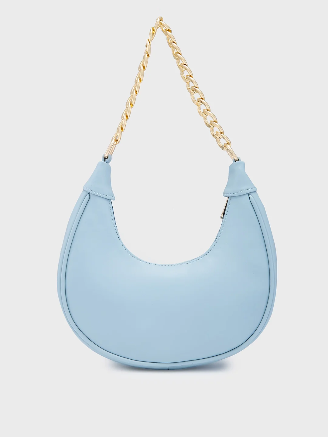 Caprese Kreya Small Soft Blue Hobo Bag - Image 4